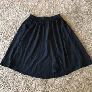 Black polyester skirt